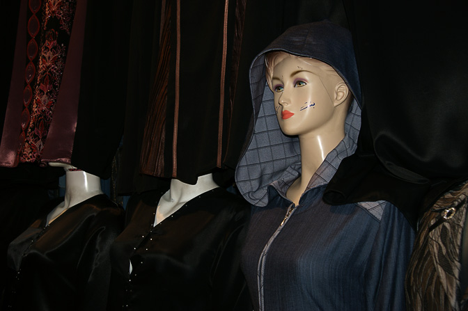 Fashion mannequin in the market street, The Old City 2010