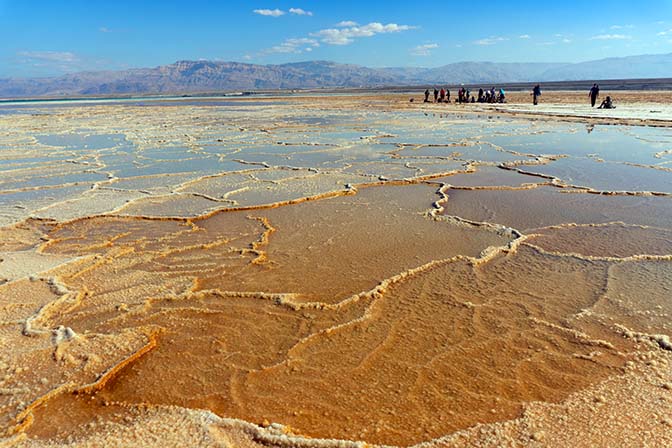 The muddy salt river delta in Tse'elim Bay, 2021