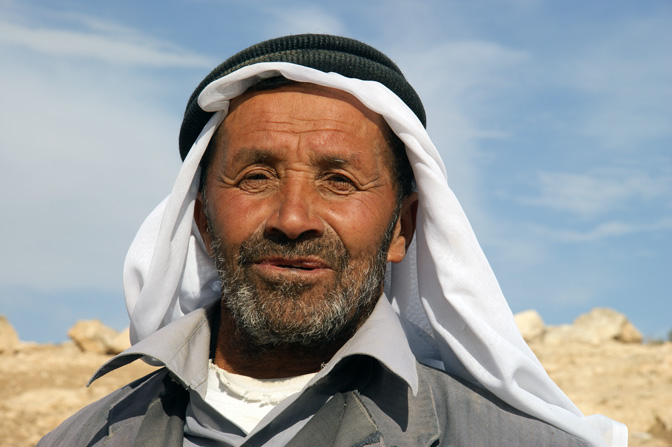 Ibrahim, a Palestinian farmer, Tuba 2010