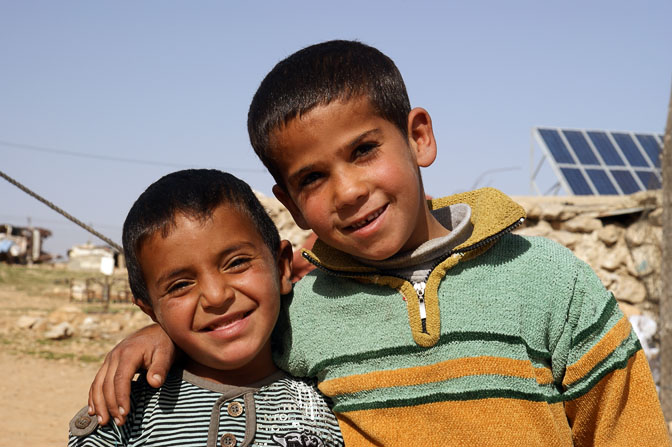Muhammad and Shuayb, Bedouin boys, Umm Al-Kheir 2011