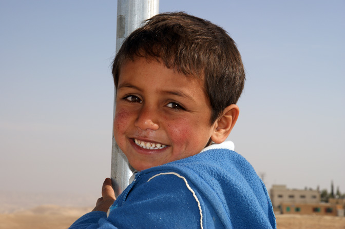 Amir the Bedouin in the gindergarden, Umm Al-Kheir 2010