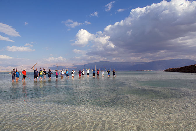Shapirit group near Neve Zohar, 2011