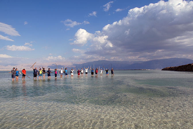 Shapirit group near Neve Zohar, 2011