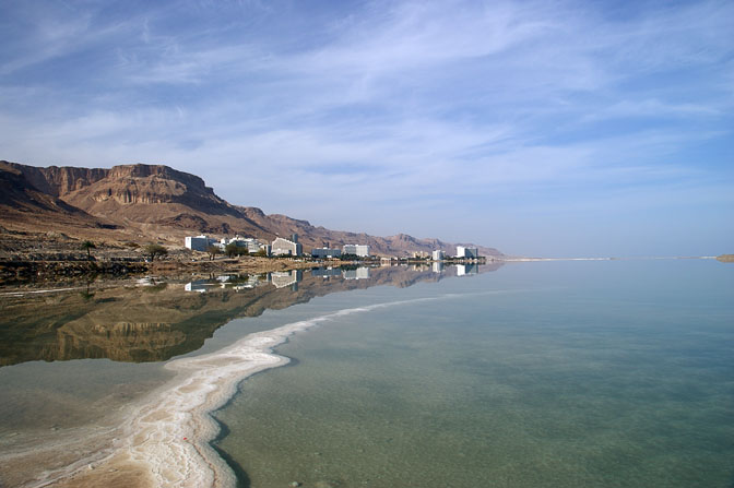 A view from the south onto the Ein Bokek hotels, 2010