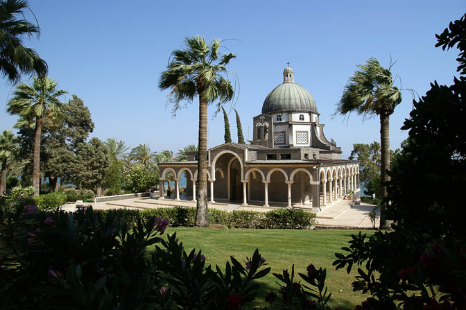 The Roman Catholic Church of the Beatitudes (Mount Eremos), The Gospel Trail, The Sea of Galilee 2011