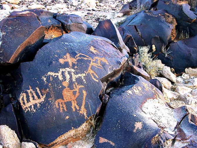 Petroglyphs on Mount Karkom plateau, the desert of Paran 2002