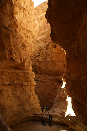 The high walls of Barak Canyon, The Israel National Trail 2008