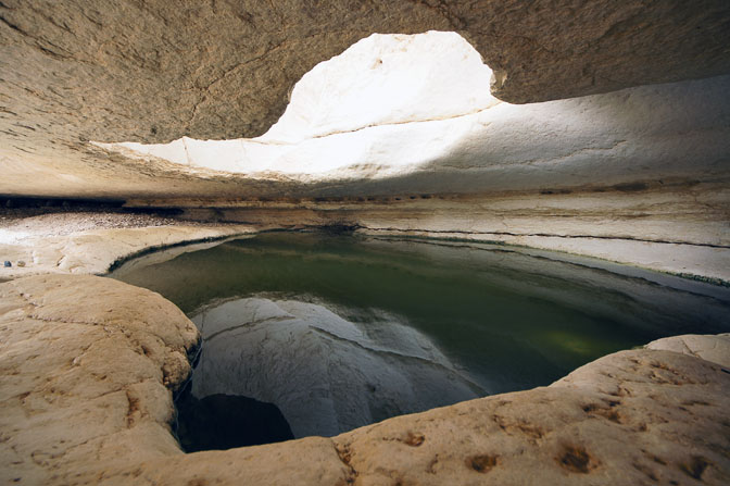 Reflection in Zarhan water pool, 2014