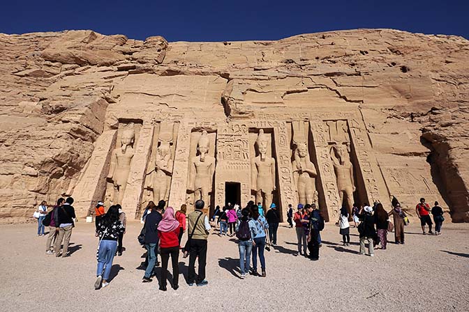 The Small Temple of Nefertari, the great royal wife of Ramesses II, Abu Simbel 2017