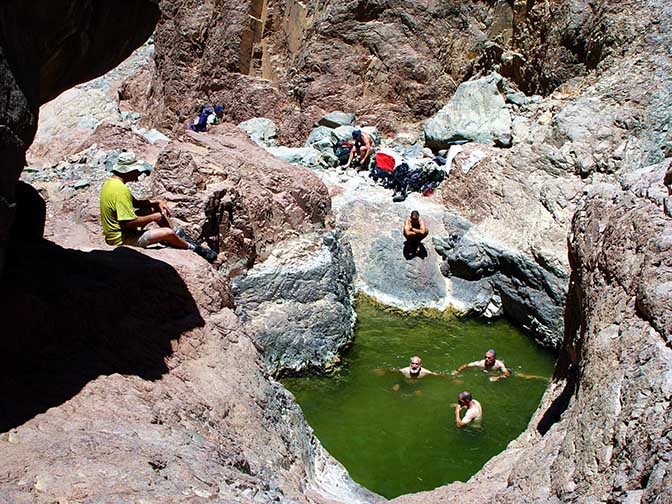 Sulphur pool in Wadi Abu Chsheb, East Sinai Peninsula 2003