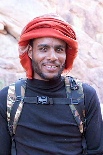 Slem, our Jebeliya Bedouin guide assistant, 2021