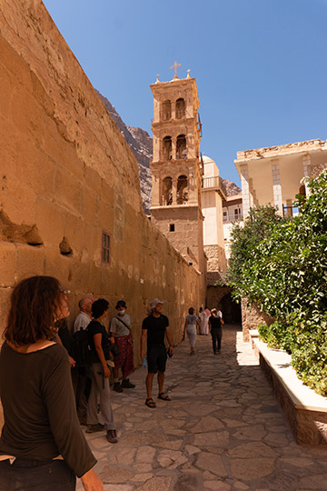 The belfry of The Monastery of St. Katherine in Saint Catherine city, 2021