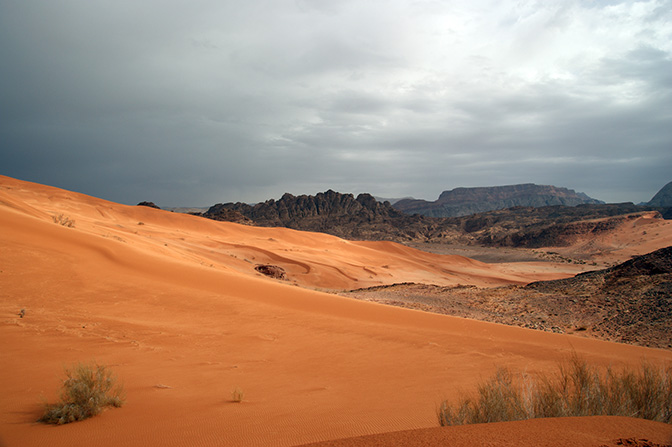 The red sand dunes of Wadi er Raqiya, 2011