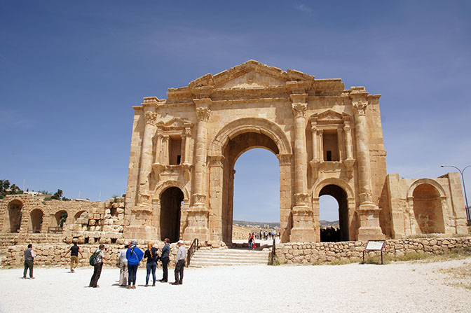 The Arch of Hadrian on the way between Philadelphia (Amman) and Gerasa (Jerash), 2016