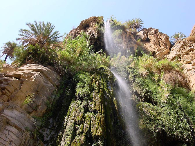 A Travertine waterfall in Wadi el Karak, 2000