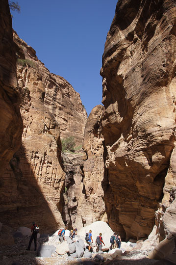 Entering Wadi Ghweir, 2014