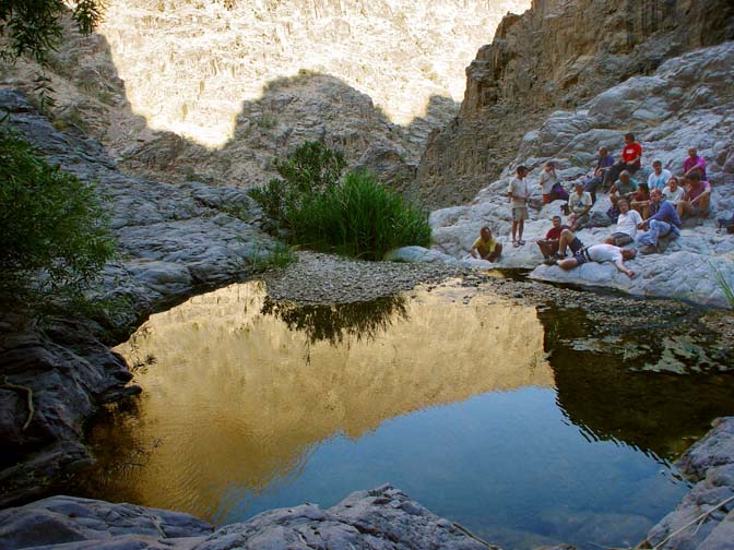 Break of day reflection in Wadi Feid, 2003