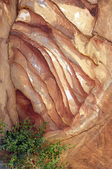 Colorful sandstone formations in Wadi Mudhlim, 2009