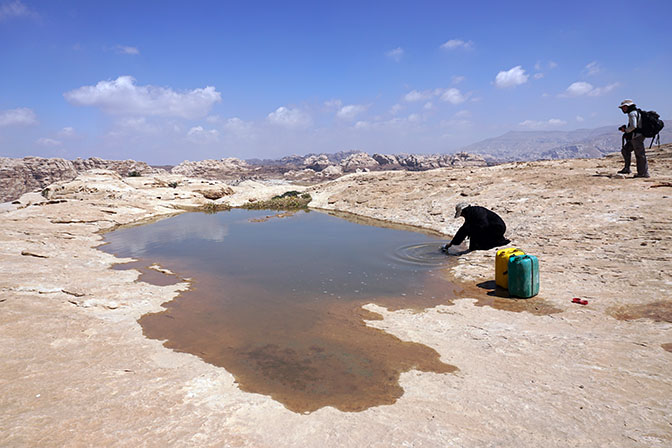 Pure spring water in Zuglat Adaba, 2017