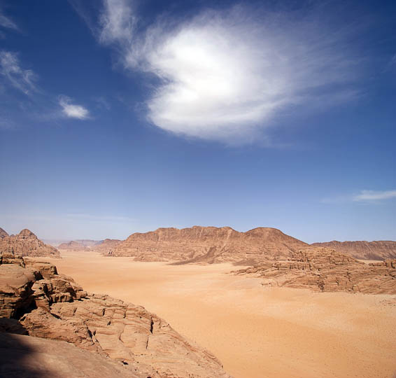 The view on the ascent to Jabel Burdah, 2009