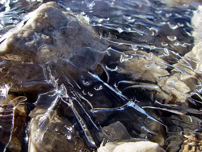 Morning ice on a stream in the Aladaglar uplands, 2002