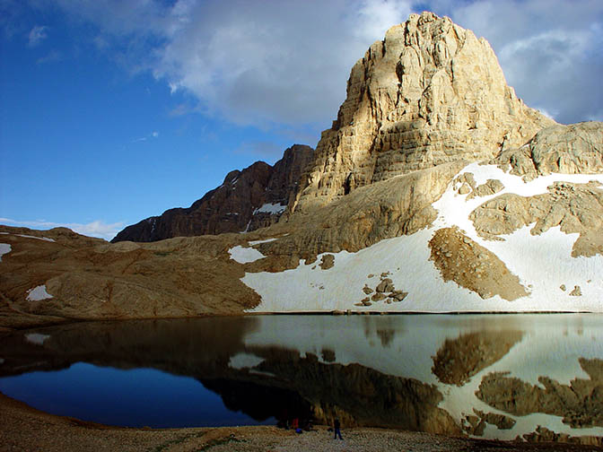 A reflection in a lake in the Aladaglar uplands, 2002