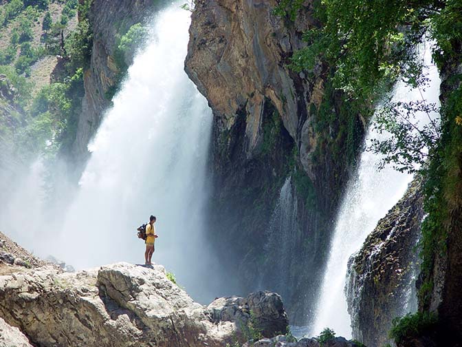 Siko Bechor by the Kapuzbasi Falls in the Aladaglar mountain foothills, 2002