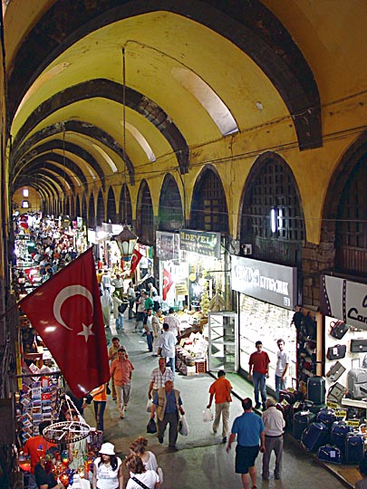 Inside the roofed Egyptian Market in Eminonu, 2003