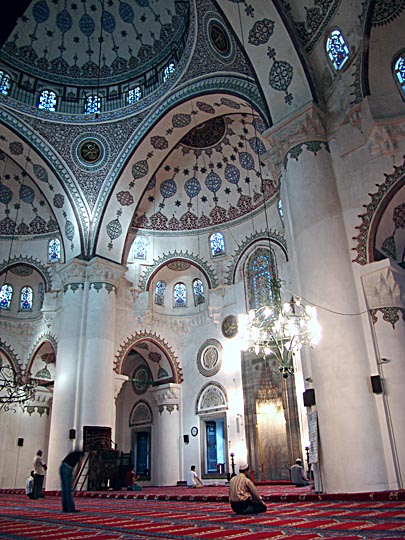 Inside the Mihrimah Sultan Mosque in Uskudar, 2006