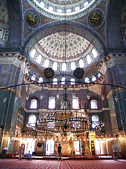 Inside the New Mosque in Eminonu, 2003