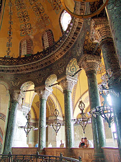The gallery floor inside the Ayasofya Museum (the Hagia Sophia), 2006