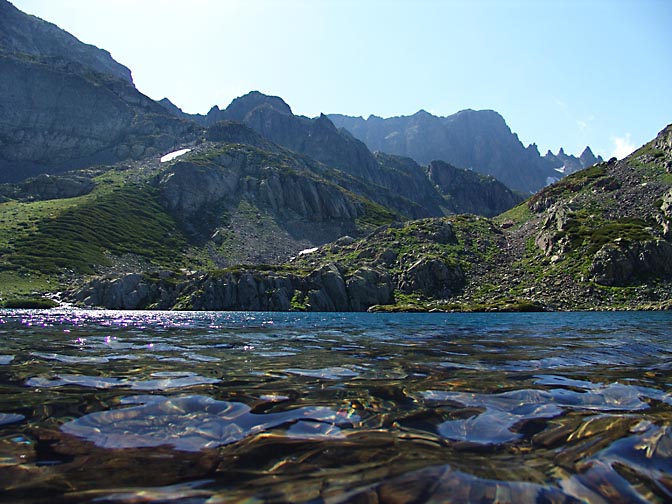 The crystal clear water of the Karagol Golu (lake), 2005