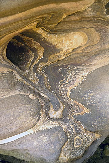 Sand formations in Dangar Island, North Sydney, New South Wales 1999