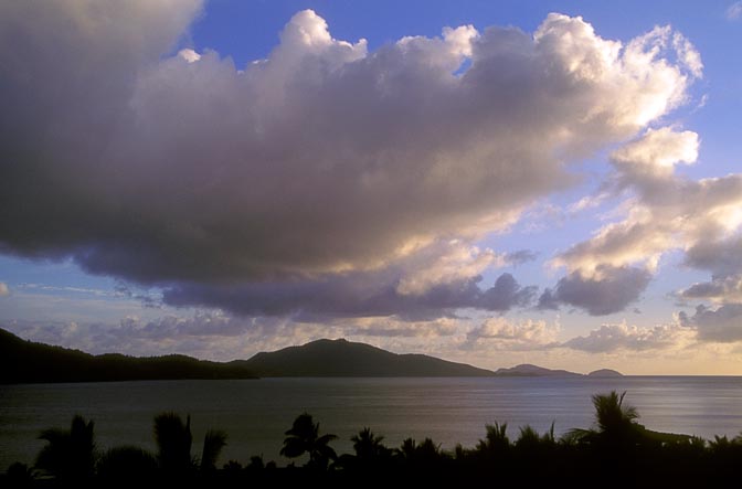 Hamilton Island at twilight, the Great Barrier Reef 1998