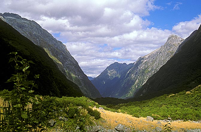 The view along the Milford Track, the South Island 1999