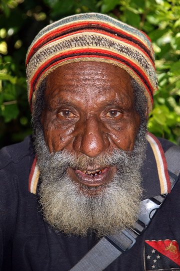 A local man in a traditional hat, Polga 2009