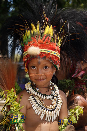 A sweet girl from Goroka in the Eastern Highland Province, at The Goroka Show 2009