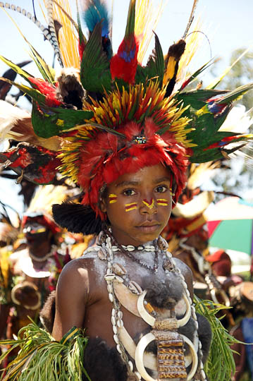 A girl from Chimbu Province, at The Goroka Show 2009