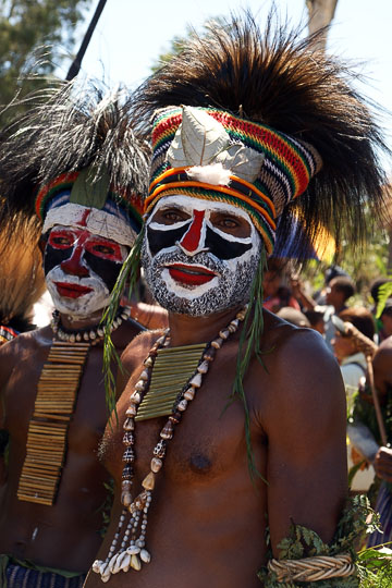 Men from Polga village in the Western Highland Province, at The Hagen Show 2009