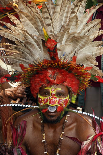 A man from Goroka in the Eastern Highland Province, at The Goroka Show 2009