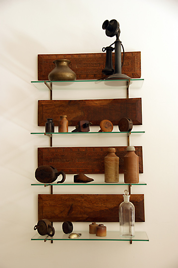 Display shelves in the livingroom, 2009