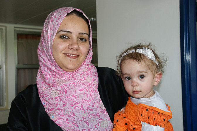 Remas from Gaza is waiting for echocardiogram test in the outpatients clinic, The Wolfson Hospital 2011